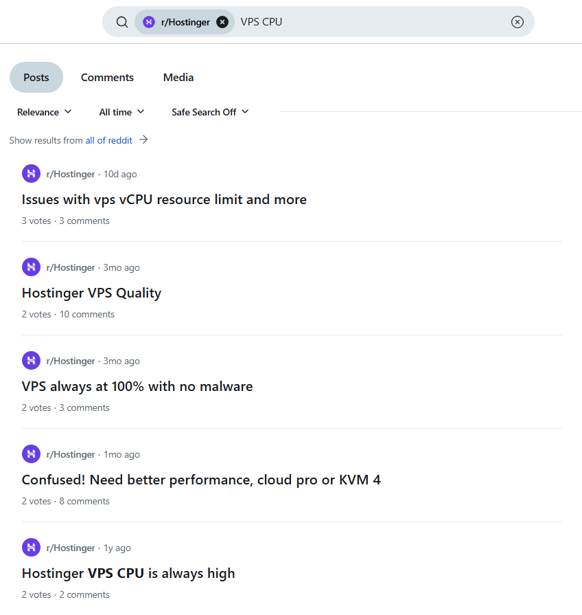 Hostinger vps cpu usage